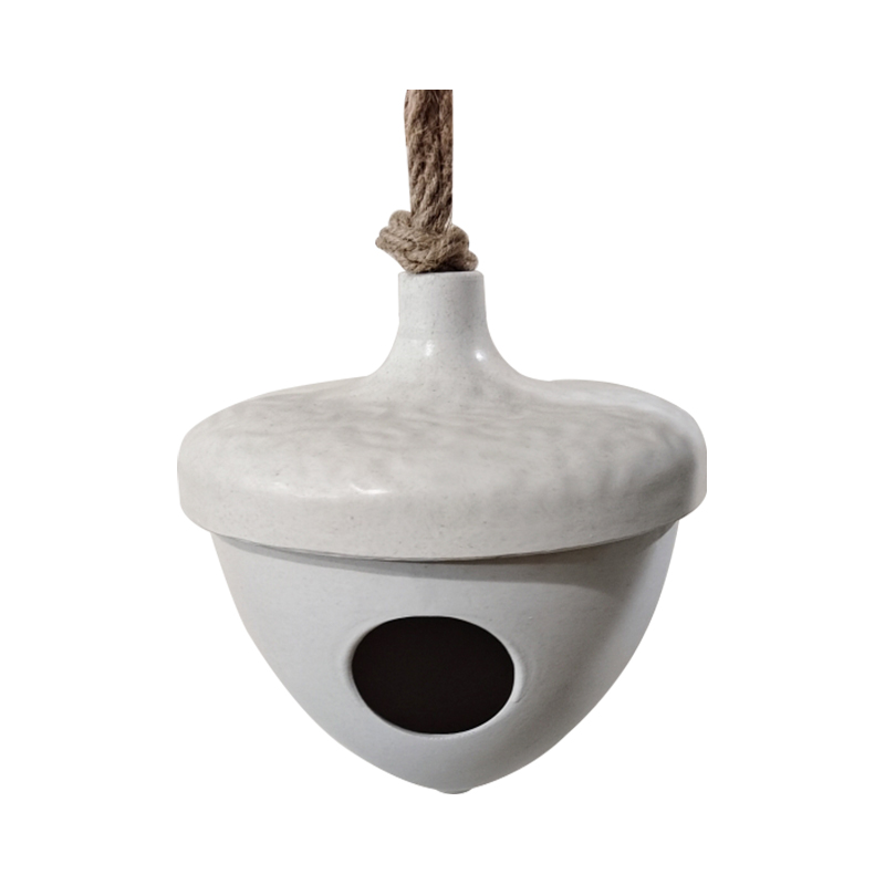 Bambu fiber Hasselnöt Fågelhus